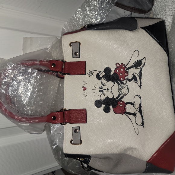 Disney Mickey and Minnie Mouse Handbag - Red, Black, and White - Picture 3 of 12